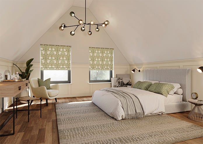 William Morris At Home Pimpernel, Nettle - Twist&Fit Roman Blind - Image 7